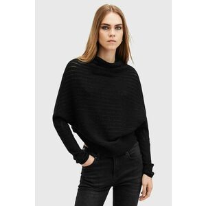 AllSaints pulover de lana RIDLEY LADDER culoarea negru, light, W020KB imagine