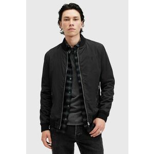 AllSaints geaca bomber BASSETT barbati, culoarea negru, de tranzitie, M077OB imagine