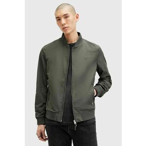 AllSaints geaca bomber BASSETT barbati, culoarea verde, de tranzitie, M077OB imagine