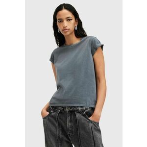 AllSaints tricou din bumbac ANNA femei, culoarea gri, W191JB imagine