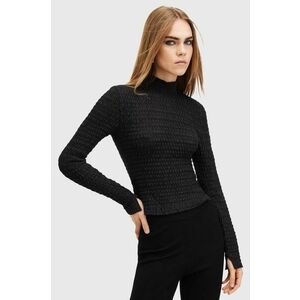 AllSaints pulover CONNIE FRANCESCO femei, culoarea negru, cu turtleneck, W190JB imagine