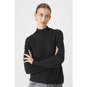 Medicine pulover femei, culoarea negru, light, cu turtleneck imagine