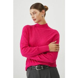 Medicine pulover femei, culoarea roz, light, cu turtleneck imagine