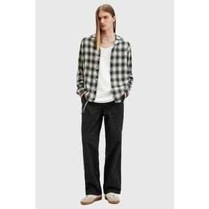 AllSaints pantaloni de bumbac CREEK TROUSER culoarea negru, drept, M021TB imagine