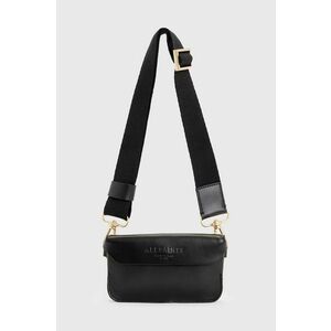 AllSaints poseta de piele ZOE CROSSBODY culoarea negru, W312XB imagine