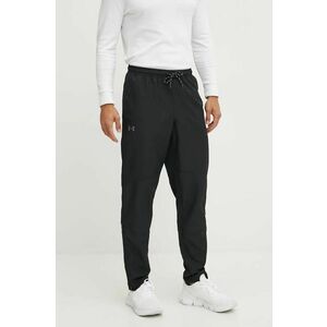 Under Armour pantaloni de antrenament Icon Legacy Windbreaker culoarea negru, neted, 1382876 imagine