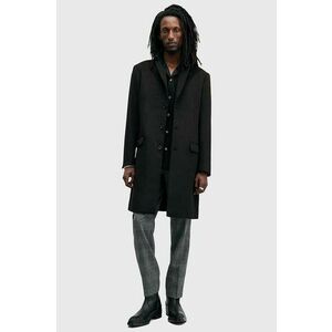 AllSaints palton din lana HAL COAT culoarea negru, de tranzitie, M005OZ imagine