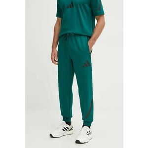 adidas pantaloni de trening Z.N.E. culoarea verde, cu imprimeu, JF6387 imagine