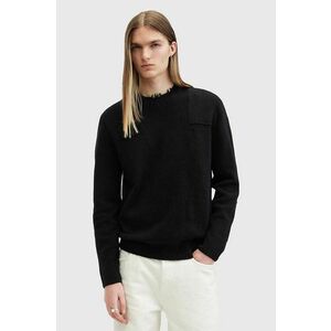 AllSaints pulover de lana POINTER CREW barbati, culoarea negru, M003KB imagine