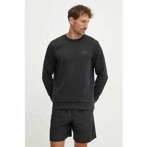 Under Armour bluza Unstoppable Fleece Crew barbati, culoarea negru, cu imprimeu, 1389351 imagine