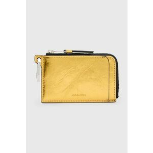 AllSaints portofel de piele REMY WALLET femei, culoarea auriu, W017XZ imagine