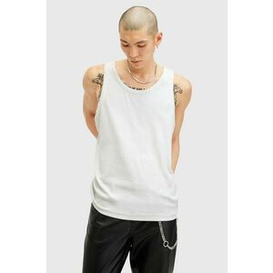 AllSaints top din bumbac EDWARDS VEST culoarea alb, M008JB imagine