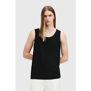 AllSaints top din bumbac EDWARDS VEST culoarea negru, M008JB imagine