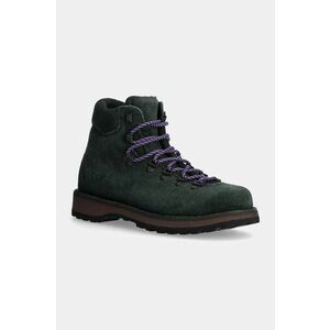 Diemme pantofi de piele intoarsa Roccia Vet femei, culoarea verde, cu toc plat, DI24FWRVW-I01S008DKG imagine