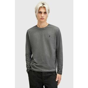 AllSaints longsleeve din bumbac CASA LS CREW culoarea negru, neted, M011JB imagine