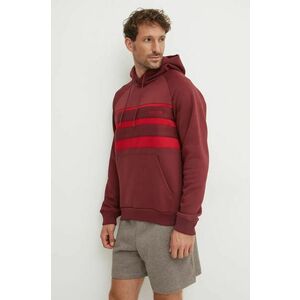 adidas Originals bluza barbati, culoarea bordo, cu glugă, modelator, IX9605 imagine