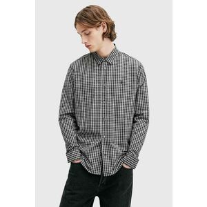 AllSaints camasa din bumbac NEO LS SHIRT barbati, culoarea negru, cu guler clasic, relaxed, M044SB imagine