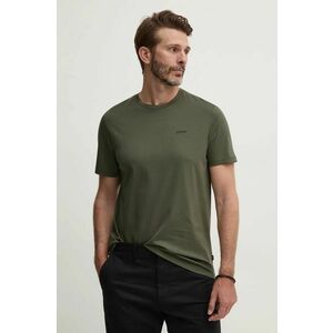 Joop! tricou din bumbac barbati, culoarea verde, neted, 30041080 imagine