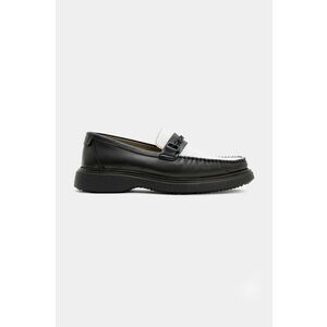 AllSaints mocasini de piele Gibbs Chain Loafer barbati, culoarea negru, M011FB imagine