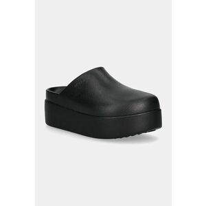 Crocs papuci Dylan Platform Clog femei, culoarea negru, cu platforma, 209869 imagine