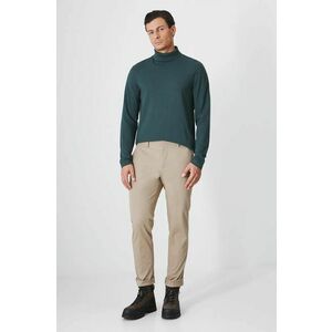 Medicine pantaloni barbati, culoarea maro, cu fason chinos imagine