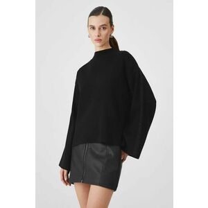 Medicine pulover femei, culoarea negru, light, cu turtleneck imagine