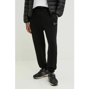 Karl Kani pantaloni de trening culoarea negru, neted imagine