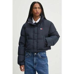 Tommy Jeans geaca de puf femei, culoarea albastru marin, de iarna, oversize, DW0DW18820 imagine