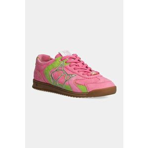 Naked Wolfe sneakers din piele intoarsă Exposure culoarea roz, Exposure Kid Suede Pink imagine