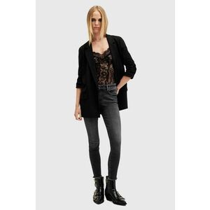 AllSaints blugi din bumbac MILLER PUSHUP JEAN culoarea negru, W052EB imagine