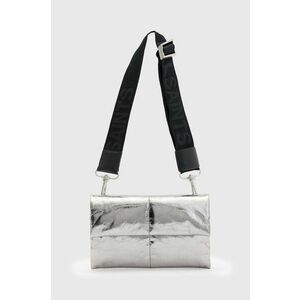 AllSaints poseta de piele EZRA QUILT CROSSBODY culoarea argintiu, W308XB imagine