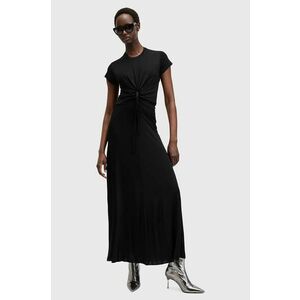 AllSaints rochie XYLIA DRESS culoarea negru, maxi, drept, W095DB imagine