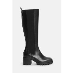 AllSaints cizme Natalia Boot femei, culoarea negru, cu toc drept, W100FB imagine