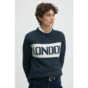 Pepe Jeans pulover din amestec de lana HILDA femei, culoarea albastru marin, PL702227 imagine