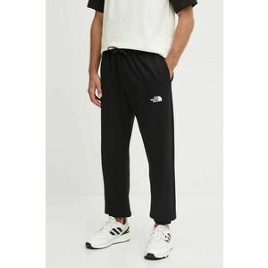 The North Face pantaloni de trening din bumbac Essential culoarea negru, neted, NF0A8A6JJK31 imagine