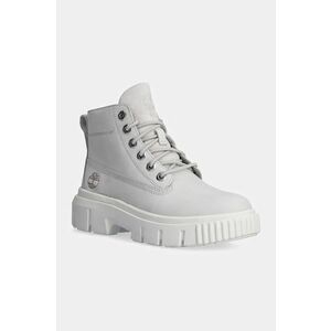 Timberland botine Greyfield femei, culoarea gri, cu toc plat, izolare usoara, TB0A5RPR0321 imagine