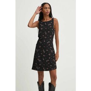 Tommy Jeans rochie culoarea negru, mini, drept, DW0DW18459 imagine