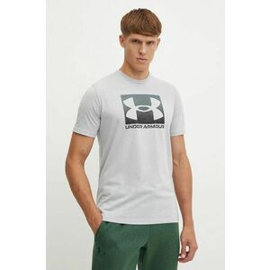 Under Armour tricou BOXED SPORTS UPDATED barbati, culoarea gri, cu imprimeu, 1386793 imagine