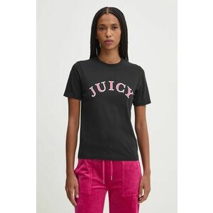 Juicy Couture tricou din bumbac GIRLFRIEND TEE femei, culoarea negru, JCSCT224414 imagine