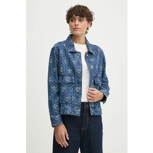 Pepe Jeans geacă din denim LOA JACQUARD femei, de tranziție, oversized, PL402483 imagine