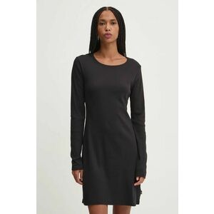 Vans rochie culoarea negru, mini, evazati, VN000NDGBLK1 imagine