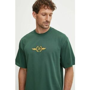 47 brand tricou din bumbac MLB Oakland Athletics barbati, culoarea verde, cu imprimeu, BB018TMQOGU620782DG imagine