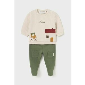 Mayoral Newborn compleu bebe culoarea verde, 2515 imagine