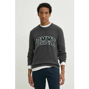 Tommy Jeans pulover din amestec de lana barbati, culoarea gri, DM0DM19439 imagine