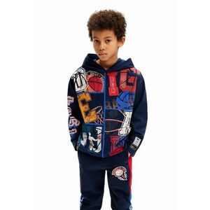 Desigual longsleeve din bumbac pentru copii MICKEY MOUSE culoarea negru, modelator, 24WBTK11 imagine