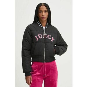 Juicy Couture geaca bomber KELSEY PUFFER femei, culoarea negru, de tranzitie, JCOIJ224557 imagine