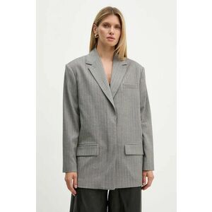 Remain sacou Herringbone Blazer culoarea gri, oversize, modelator, 5018723038 imagine