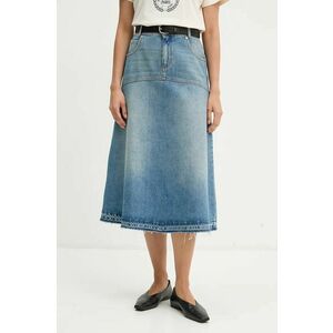 BA&SH fusta jeans midi, evazati, 1H24VALE imagine