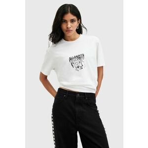 AllSaints tricou din bumbac INKSAINTS BF TEE femei, culoarea alb, W104JB imagine