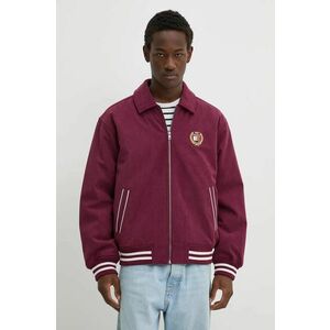 Tommy Jeans geaca barbati, culoarea bordo, de tranzitie, DM0DM19626 imagine